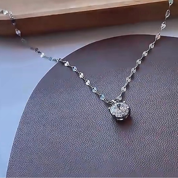 New 925 Silver Iced Out bling sparkling Necklace - Picture 2 of 9